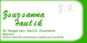 zsuzsanna haulik business card